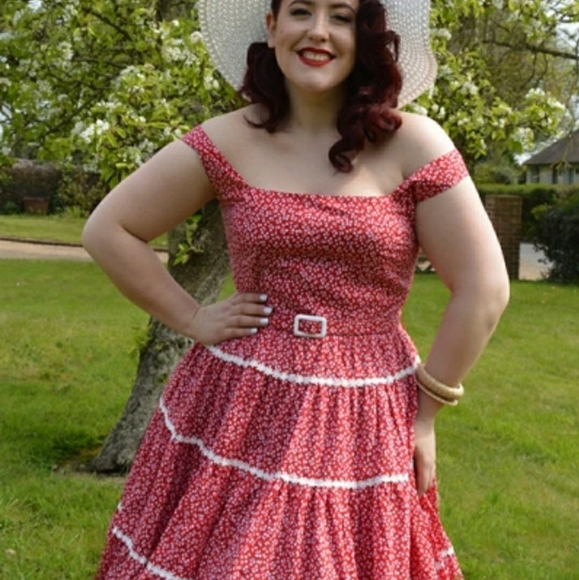 Collectif Dresses & Skirts - Red cherry 🍒 dress